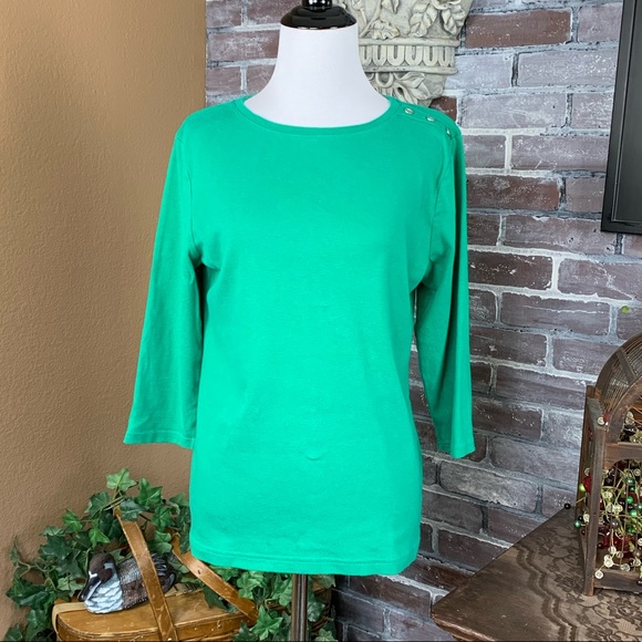 Green Croft & Barrow Long Sleeve M Tee - Picture 3 of 3